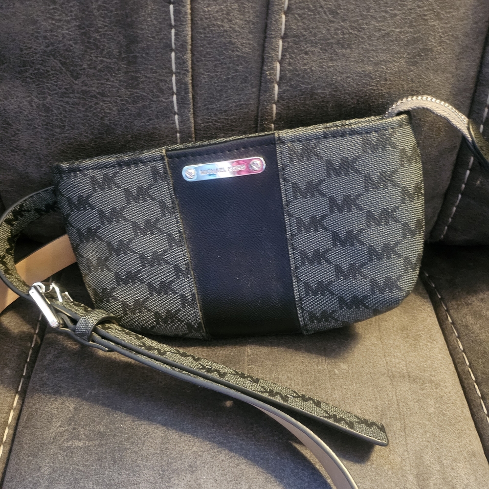 Michael Kors Black Monogram Belt Bag